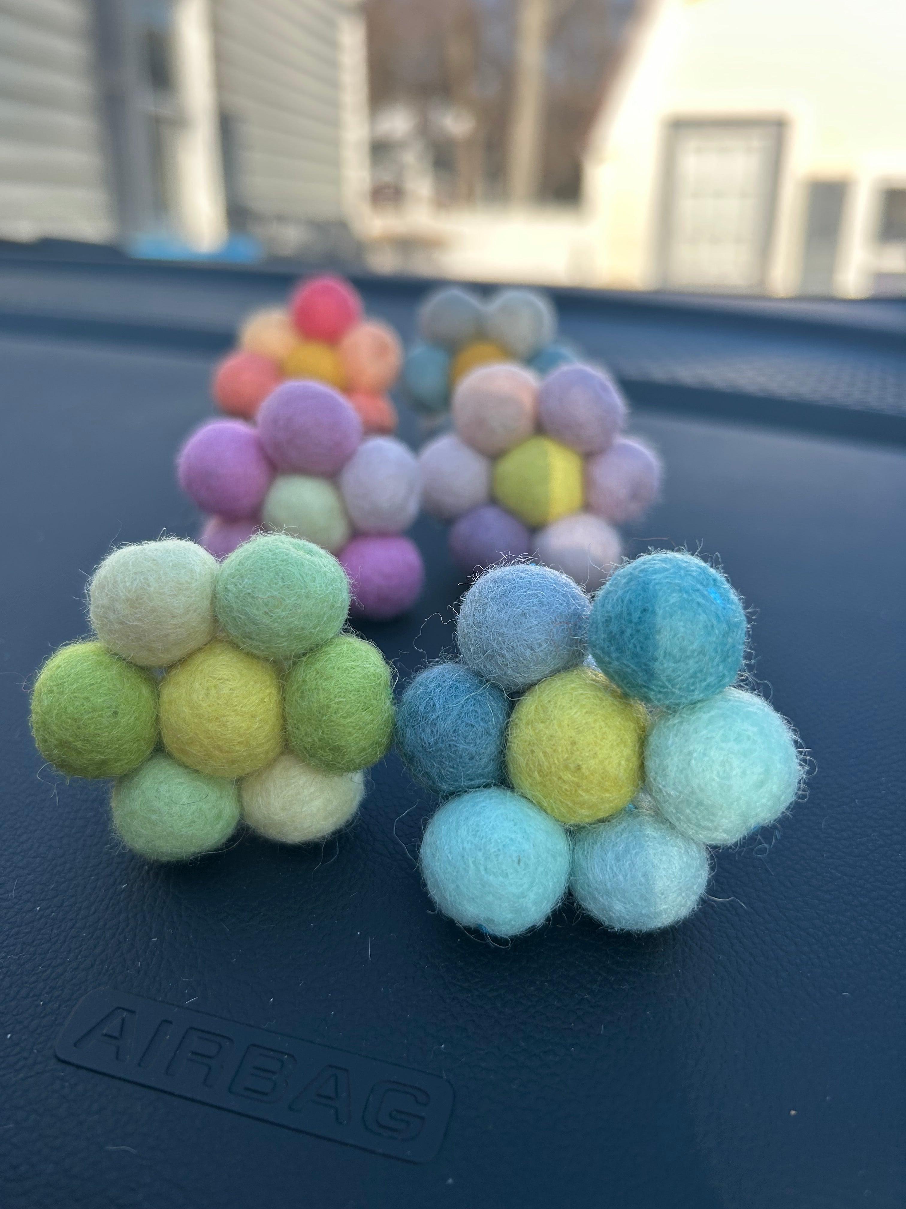 Blue Daisy Car Freshie