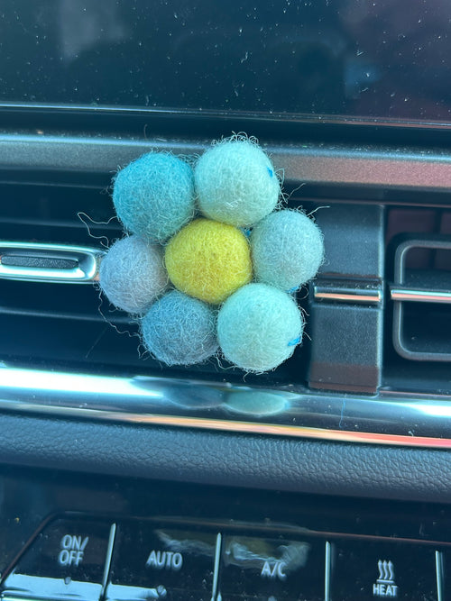 Blue Daisy Car Freshie