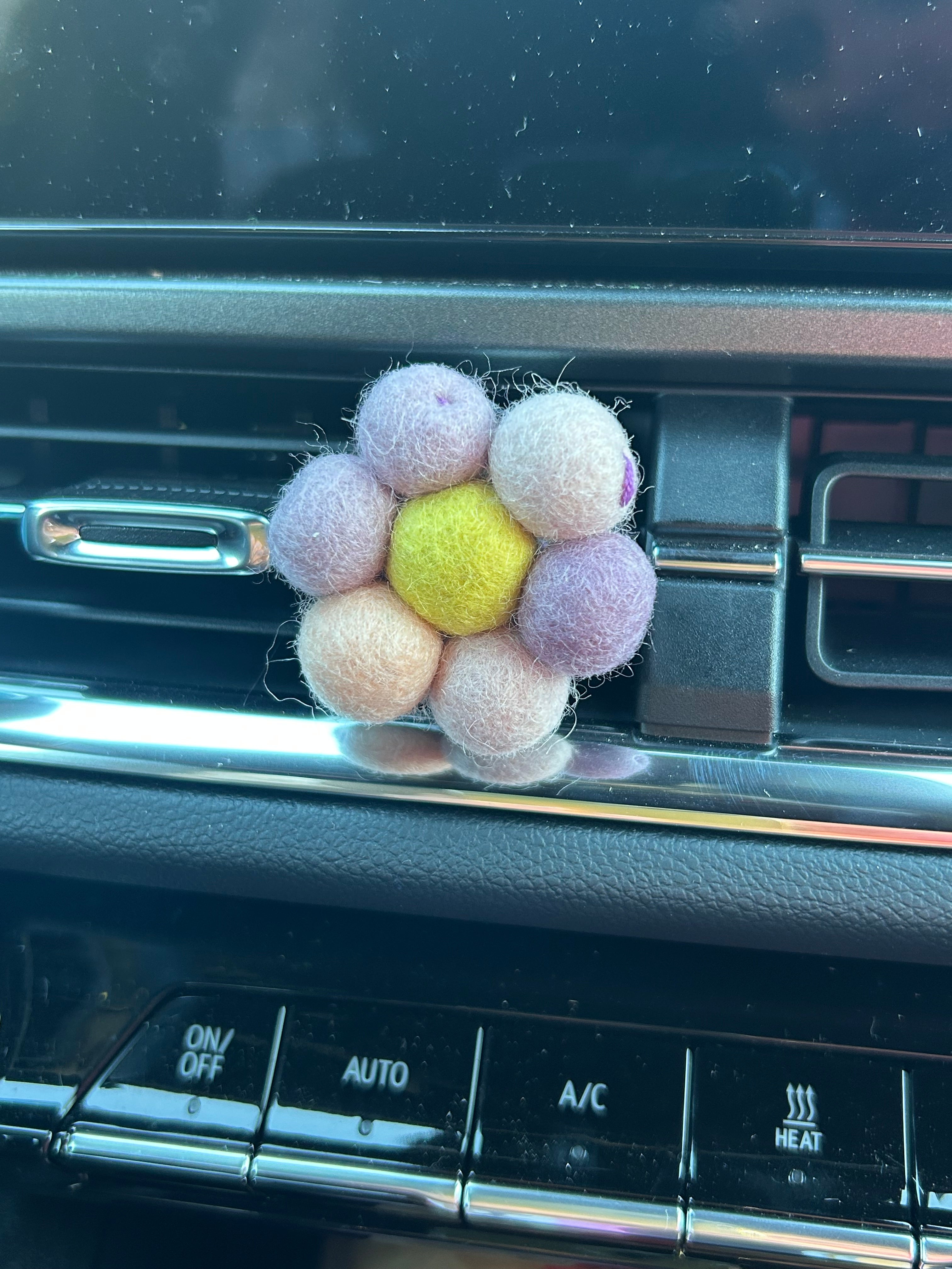 Purple Daisy Car Freshie